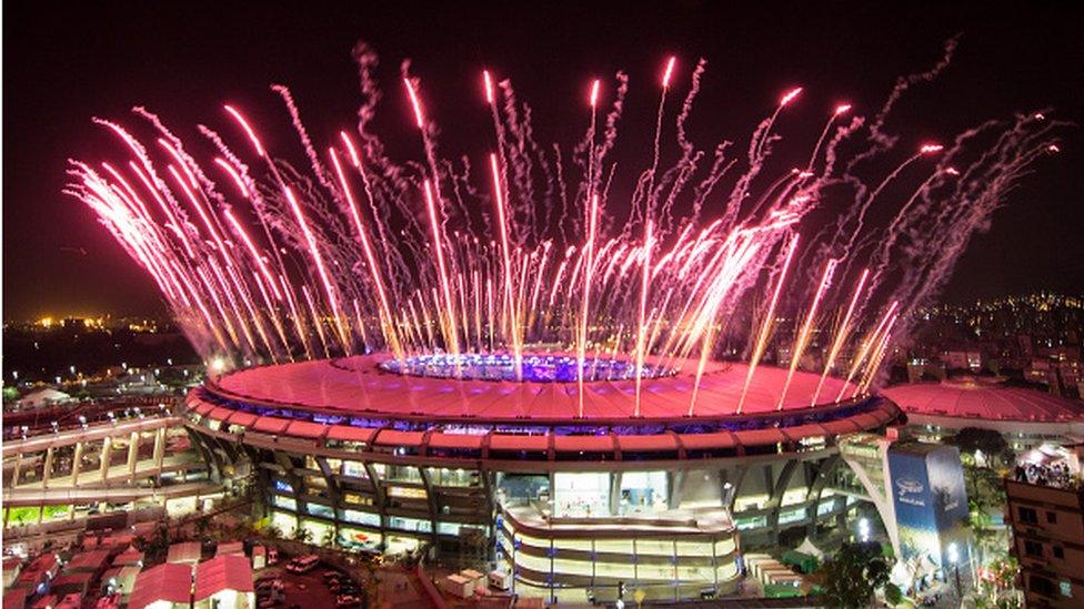 Opening ceremony fireworks