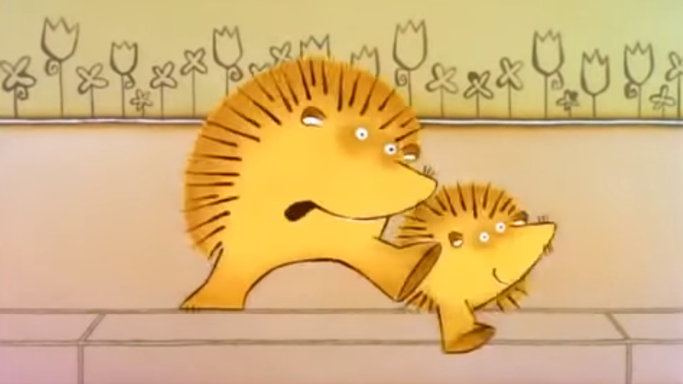 Cartoon hedgehogs