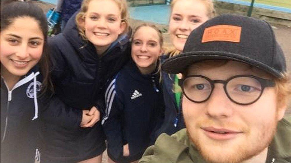 Ed Sheeran and fans