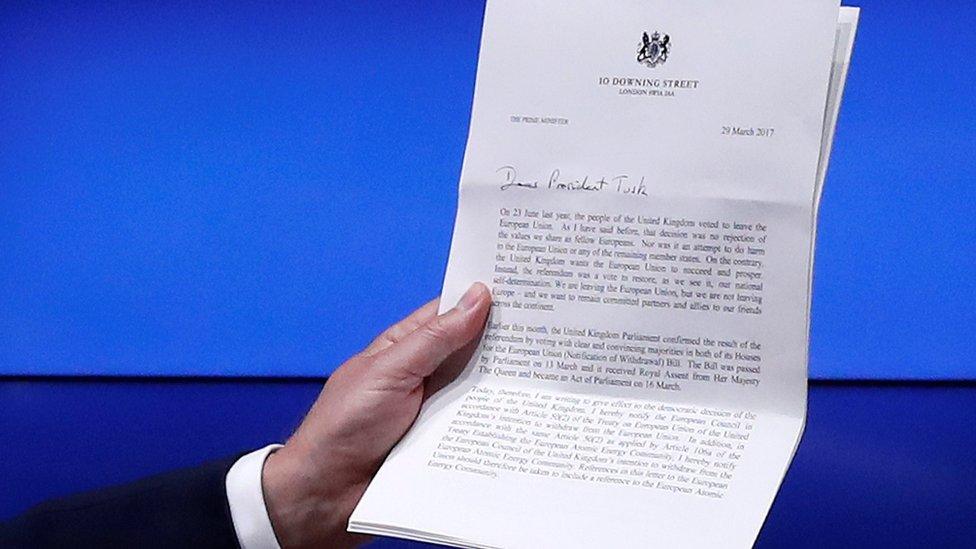 Theresa May's letter to Donald Tusk