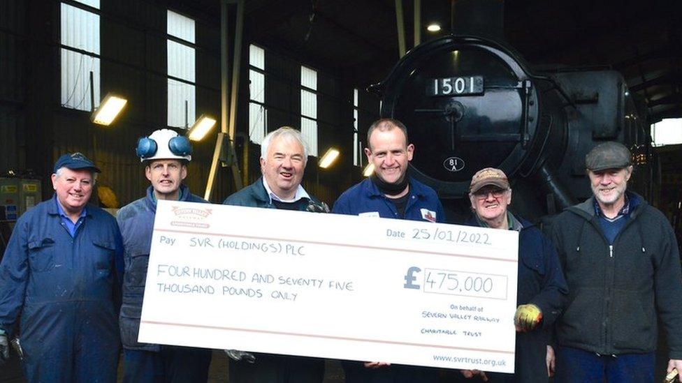 Volunteers and staff at Severn Valley Railway