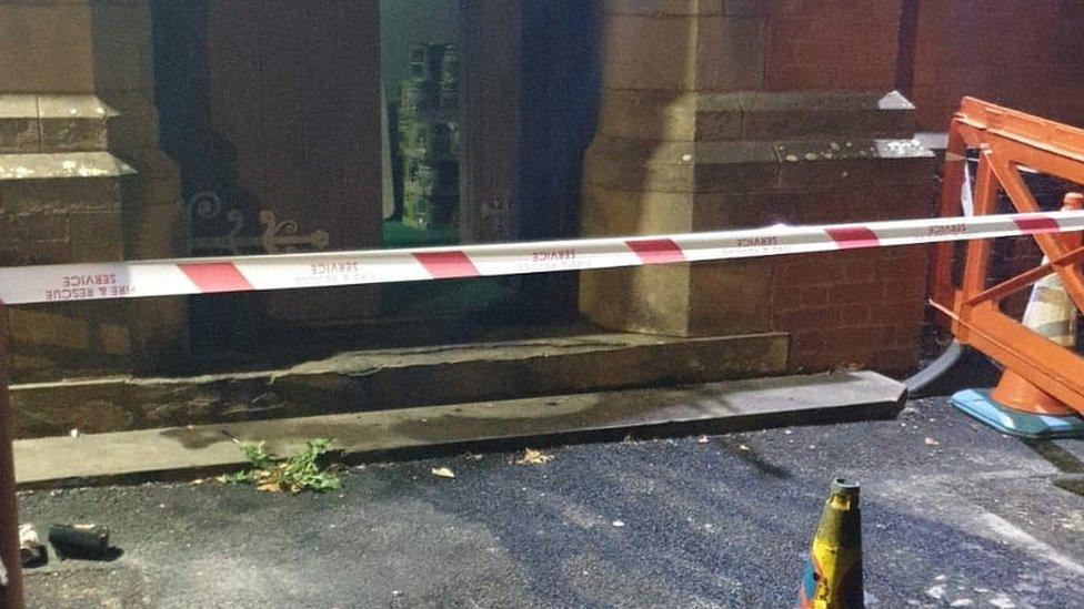 Didsbury Mosque fire scene