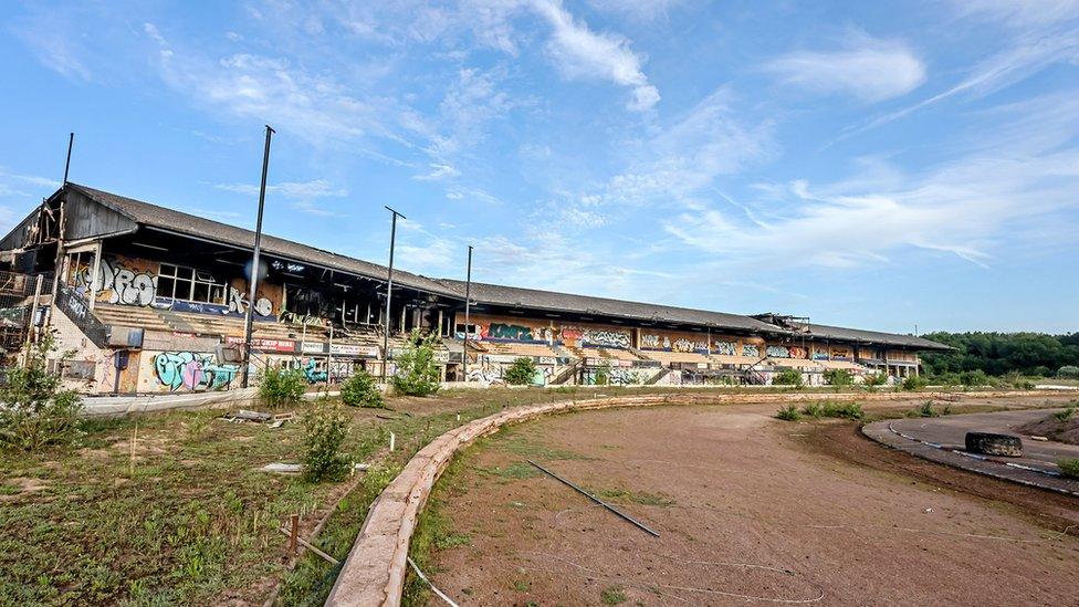 Derelict stadium