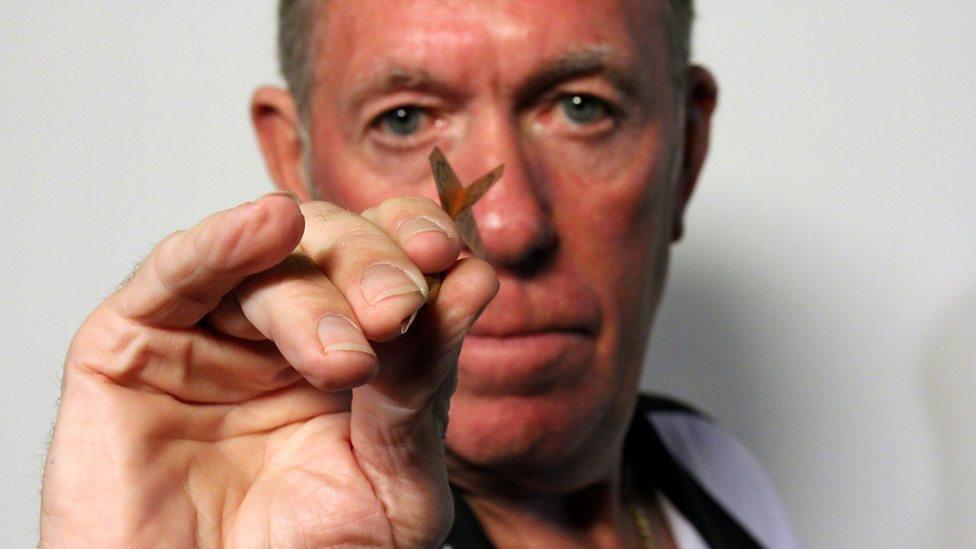 John Lowe darts MBE