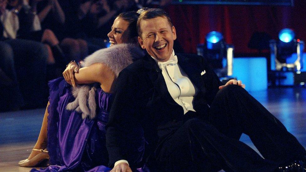 Bill Turnbull and Karen Hardy on Strictly Come Dancing in 2005