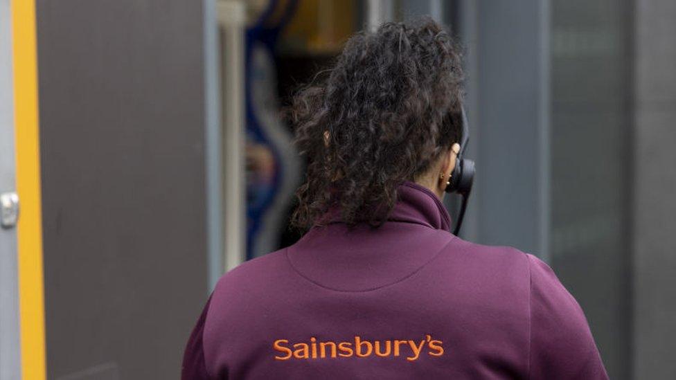 Sainsbury's supermarket worker