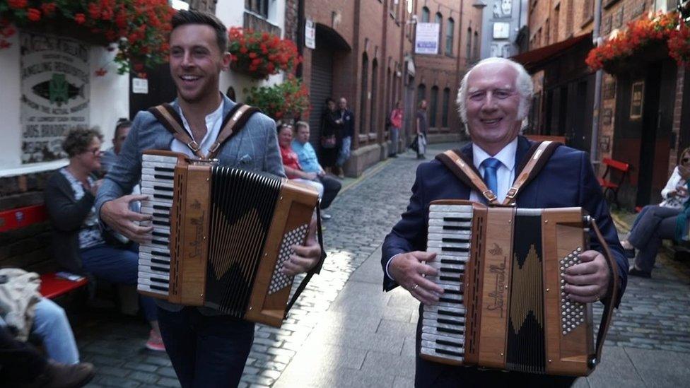 Nathan Carter and Mick Foster