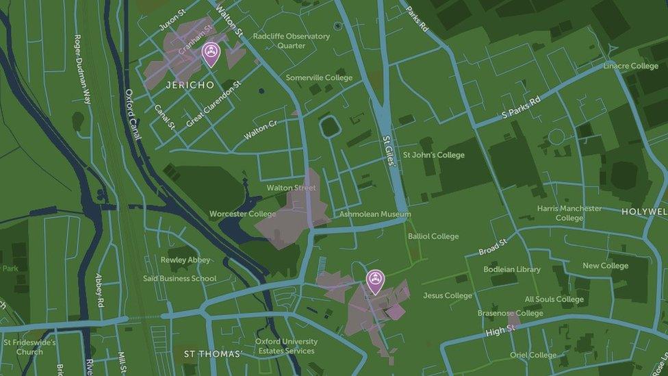 Oxford power cut map from SSEN