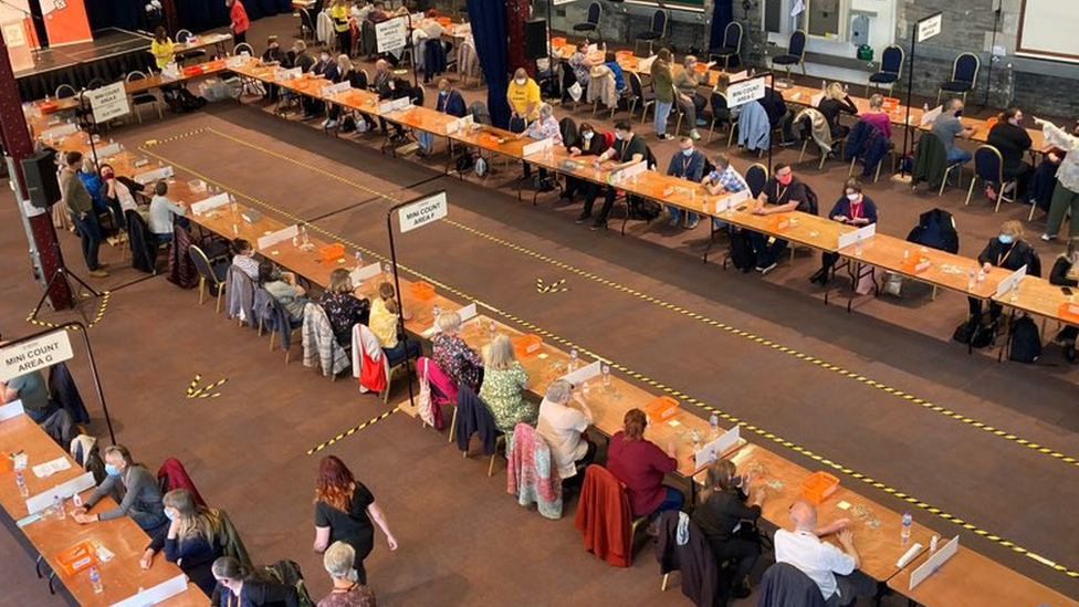 The Swindon Borough Council count at the town's Steam Museum in 2021.