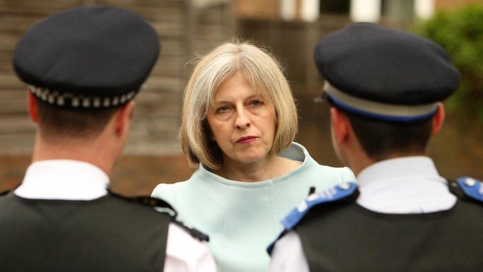 Theresa May police officers