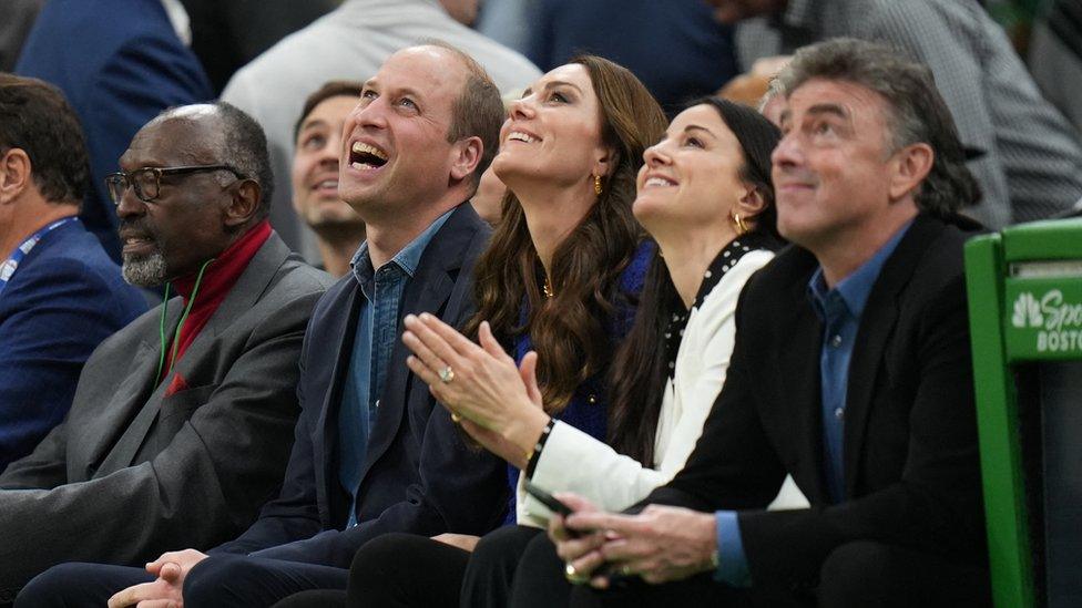 Prince and Princess of Wales laughing