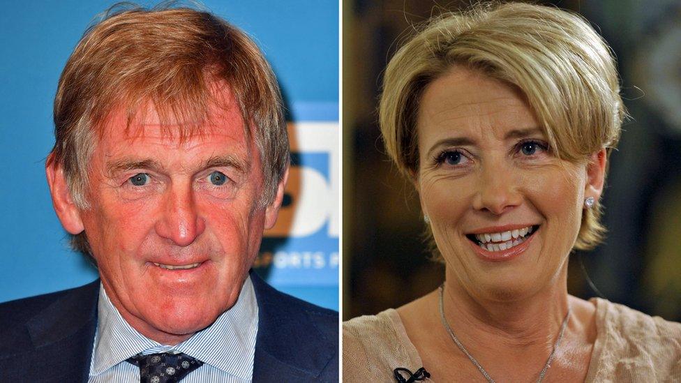 Kenny Dalglish, Emma Thompson