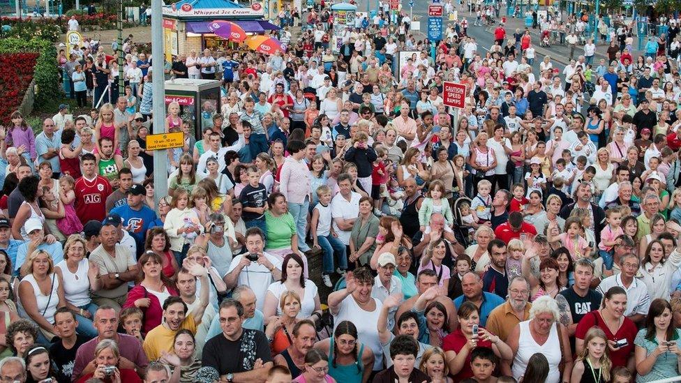 Crowds in Skegness