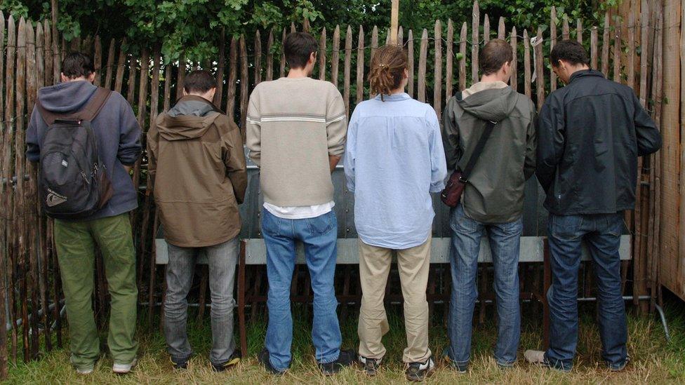 Urinal at a French music festival