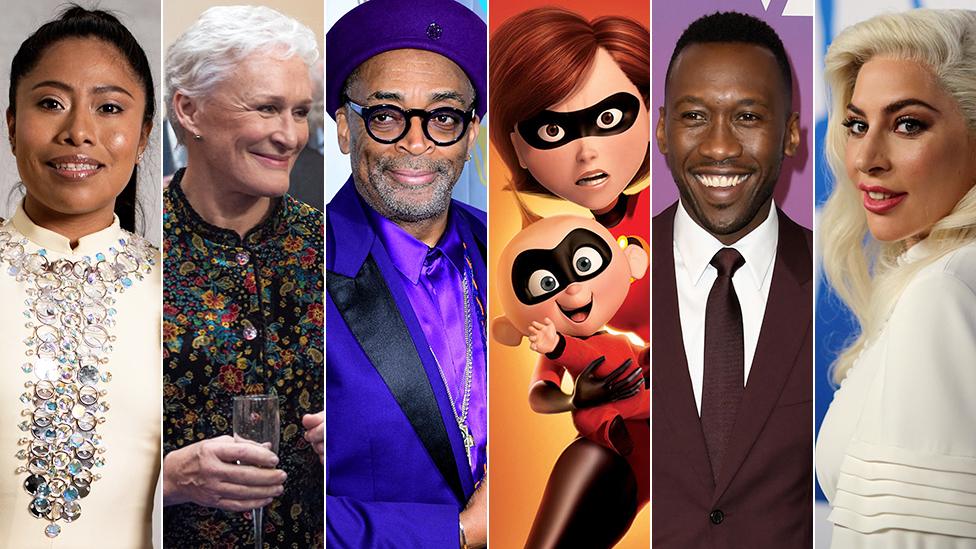 Yalitza Aparicio, Glenn Close, Spike Lee, The Incredibles, Mahershala Ali and Lady Gaga