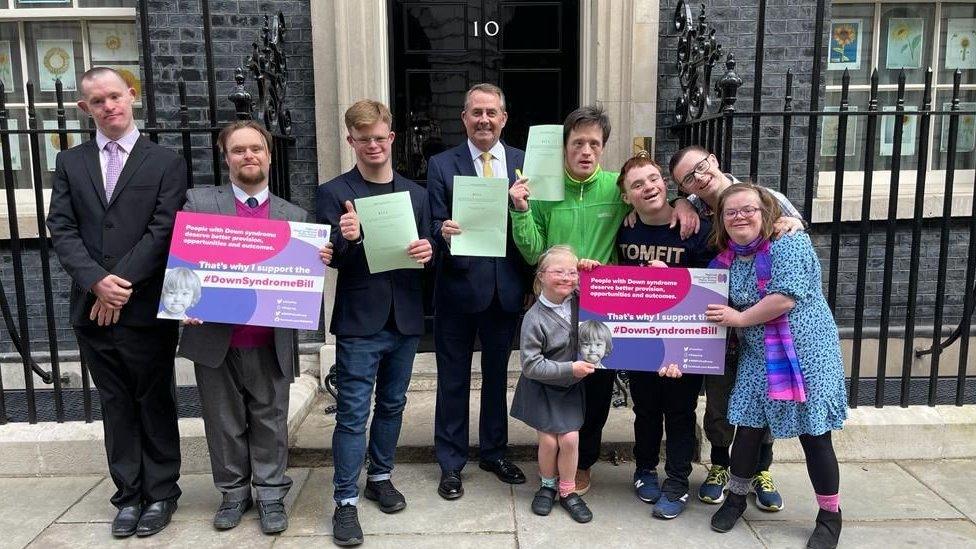 The group outside number 10