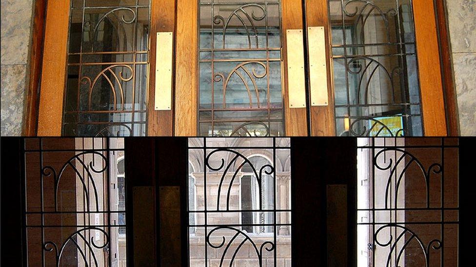 Sheffield Central Library doors