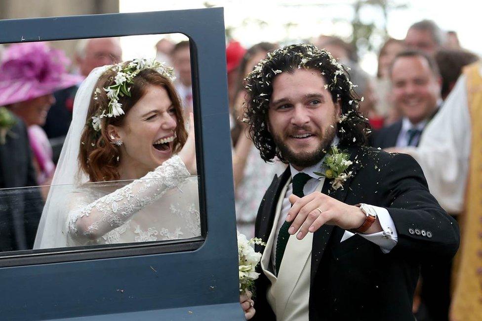 Rose Leslie and Kit Harington