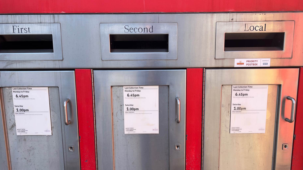 A postal sorting office in Colchester