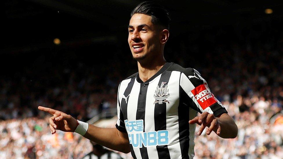 Premier League player Newcastle United's Ayoze Perez