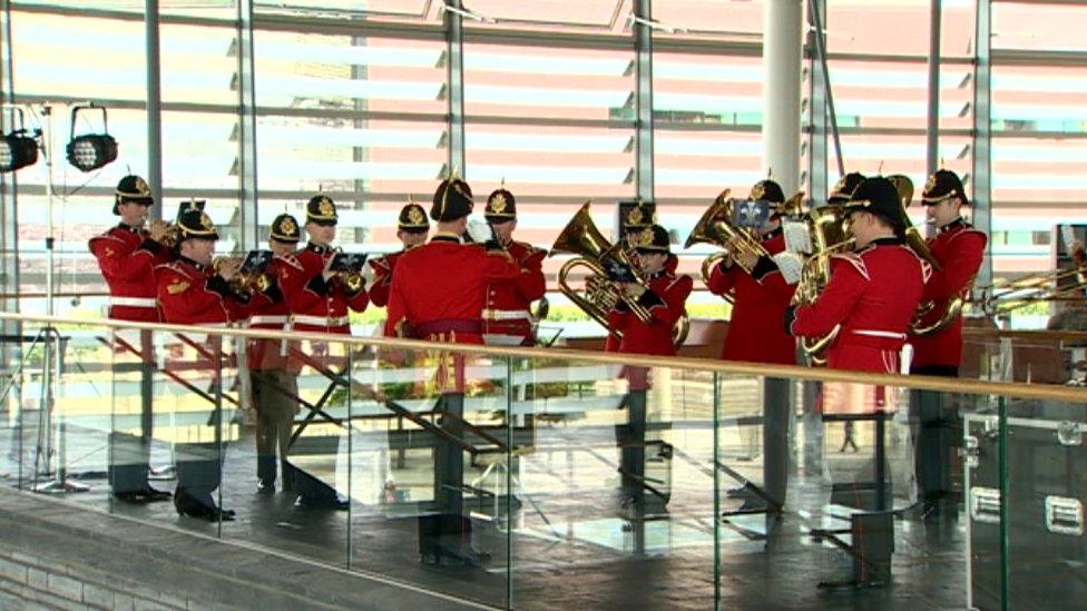 Ceremony at the Senedd