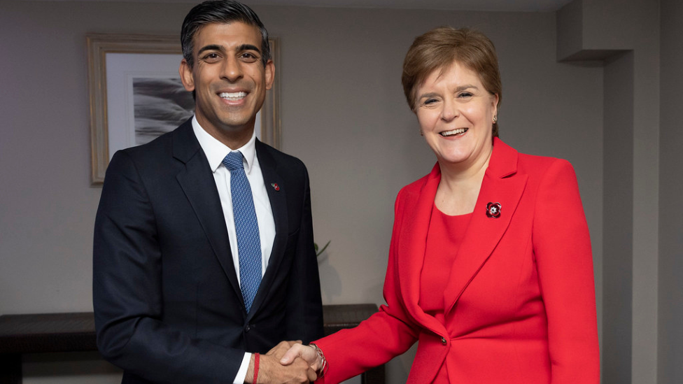 Rishi Sunak and Nicola Sturgeon