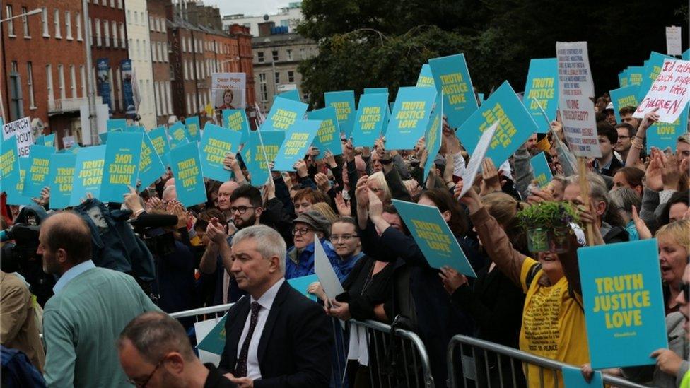 The Stand4Truth protest at the Garden of Remembrance