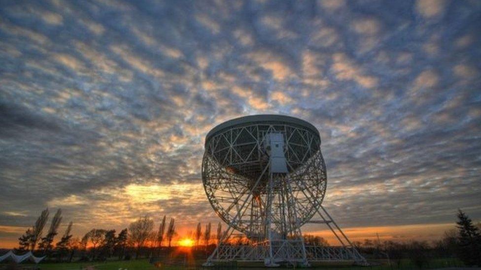 Grade I-listed Lovell Telescope at Jodrell Bank