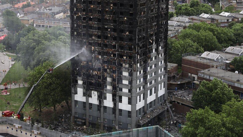 Fire crews at scene of Grenfell Tower blaze