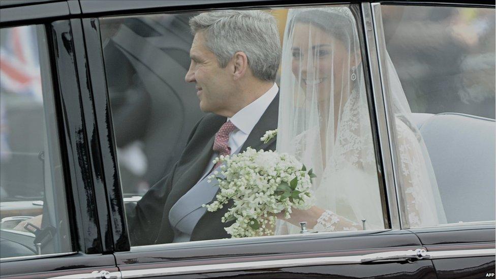 Kate Middleton and her father Michael