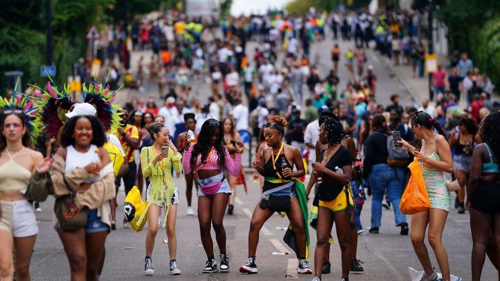 Crowds gather for Notting Hill festival