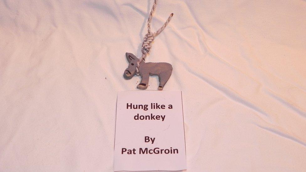 Hung like a donkey by Pat McGroin