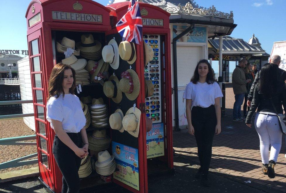 Souvenir stall in Brighton