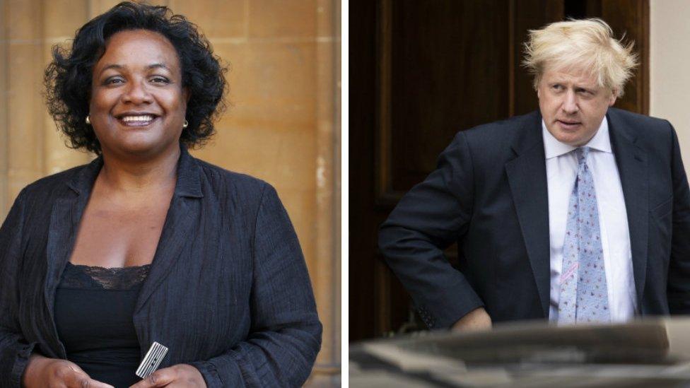 Diane Abbott and Boris Johnson