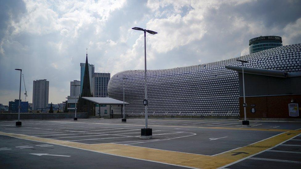 An empty car park during the pandemic lockdown on May 04, 2020 in Birmingham