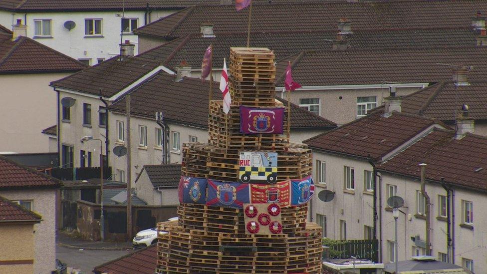 Bogside bonfire