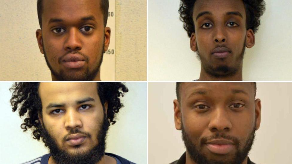 Sakaria Aden, Mohamed Dahir, Nathan Fagan-Gayle and Yasser Abukar