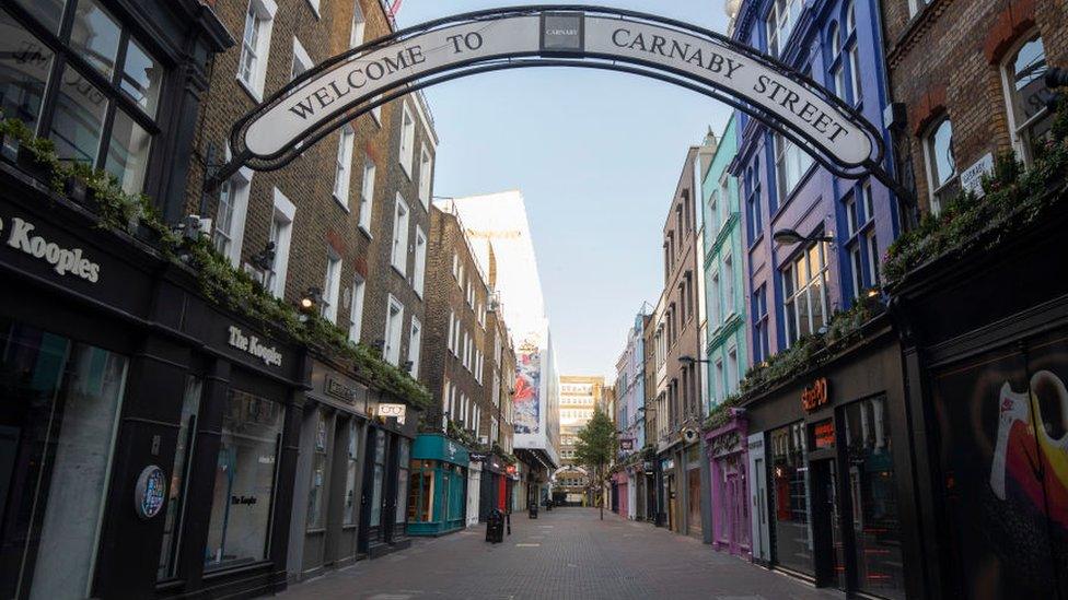 Empty Carnaby Street