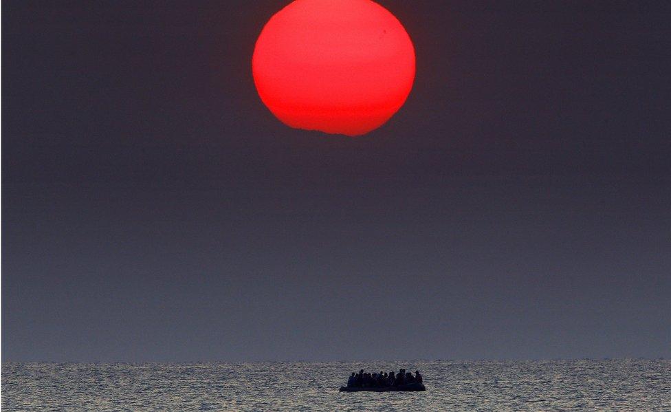 Syrians crossing the Aegean in July 2016