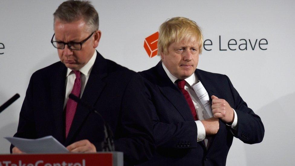 Michael Gove and Boris Johnson