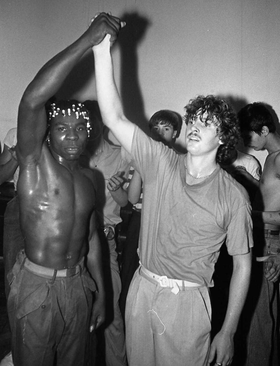 Fans in Wigan Casino in 1981