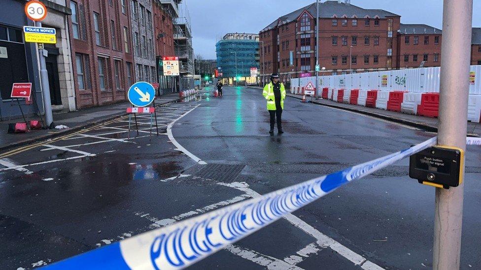 Huntingdon Street cordon