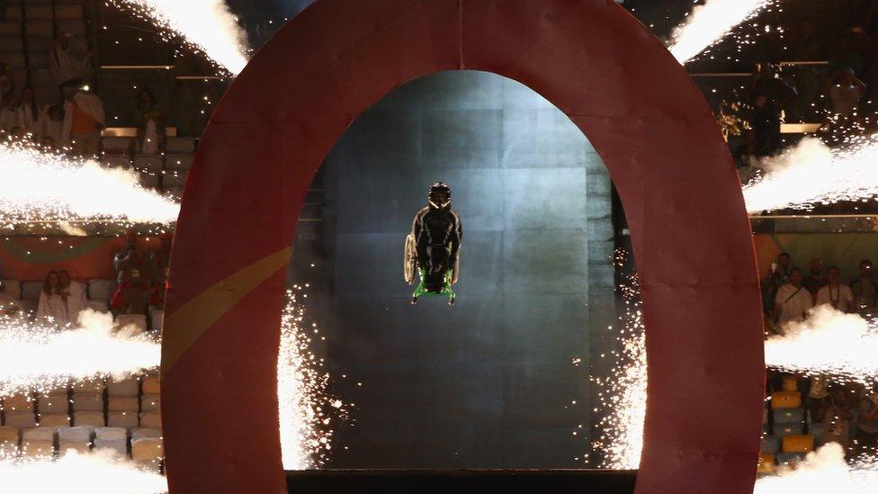 American wheelchair stunt performer Aaron "Wheelz" Fotheringham