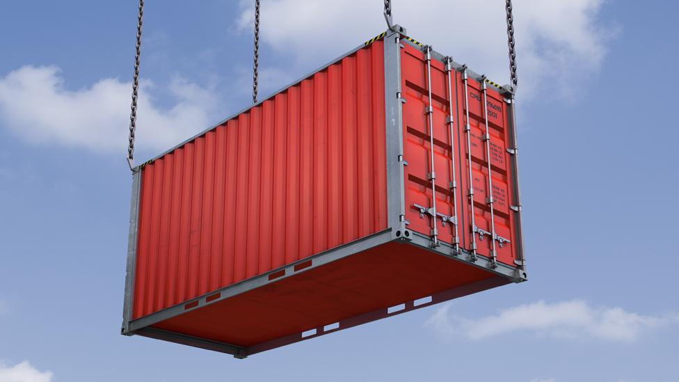 A shipping container