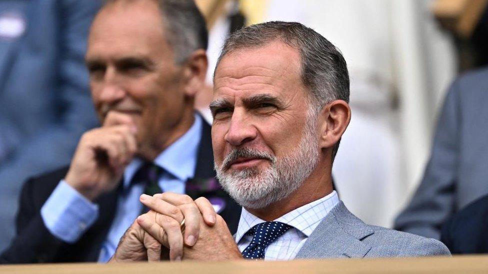 King Felipe VI of Spain at Wimbledon