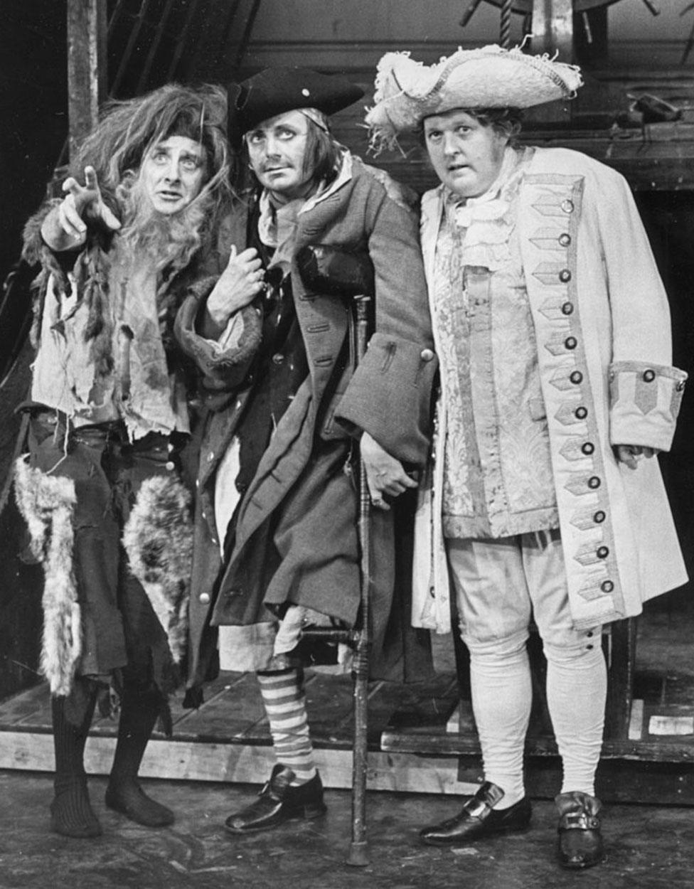 Barry Humphries with Spike Milligan and Willie Rushden in Treasure Island