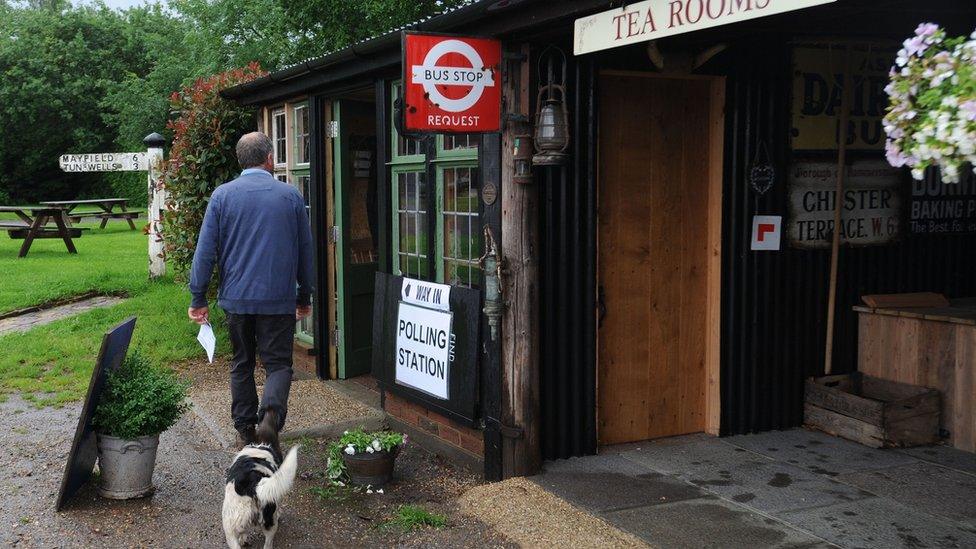 Polling station in Essex