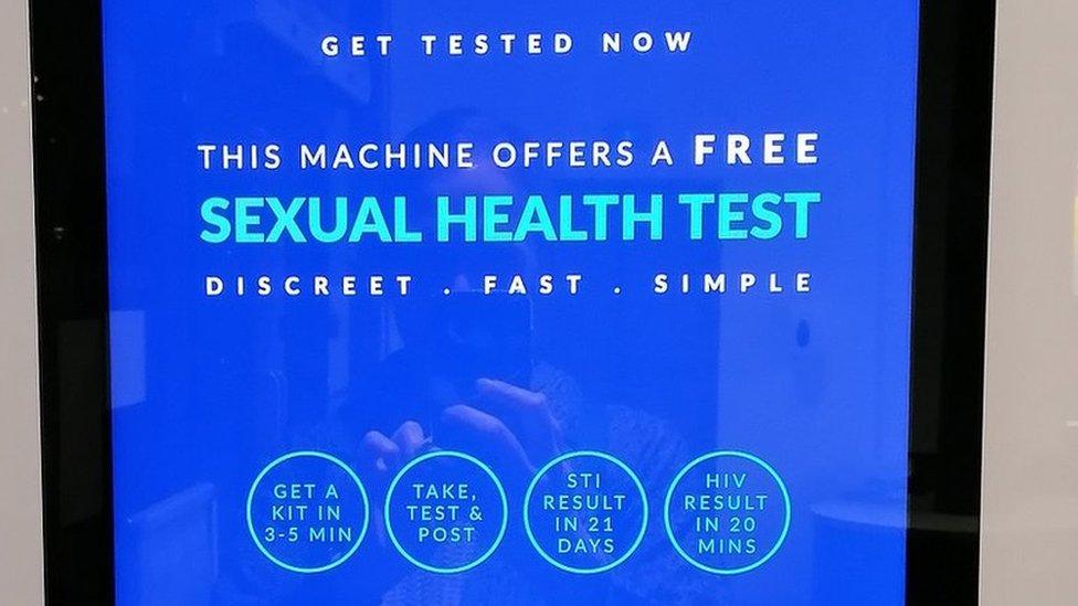 Sexual health vending machine