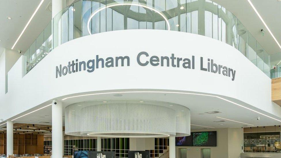 Atrium at the library