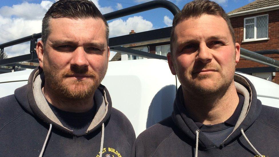 Tradesmen Spencer and Paul